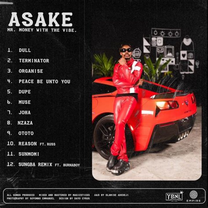 
Asake’s Debut Album, ‘Mr Money With The Vibe’ Debuts On Spotify’s Global Charts 