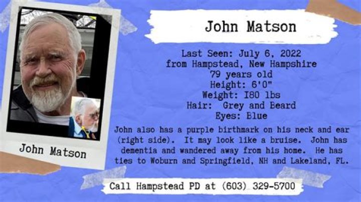
John Matson Missing Case, Family Age And Biography 